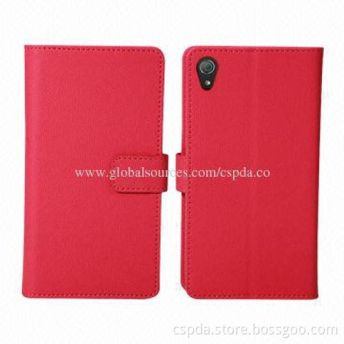 PU case for Sony Xperia Z2, wallet design and nice clasp,OEM and ODM order acceptable
